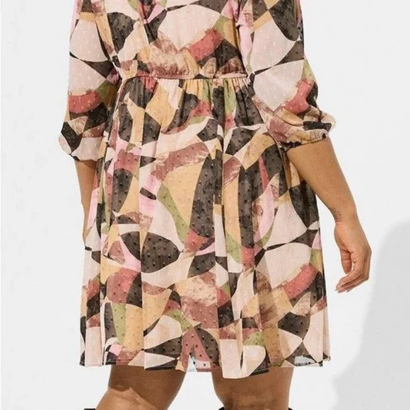 Torrid Multicolor Ruffle Trim Blouse - Picture 2 of 8